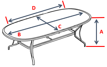 Oval Table Cover