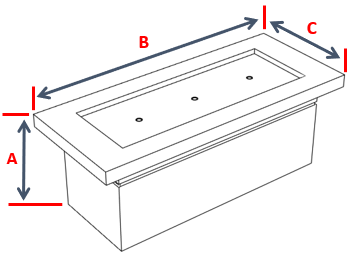 Rectangle Fire Pit Cover